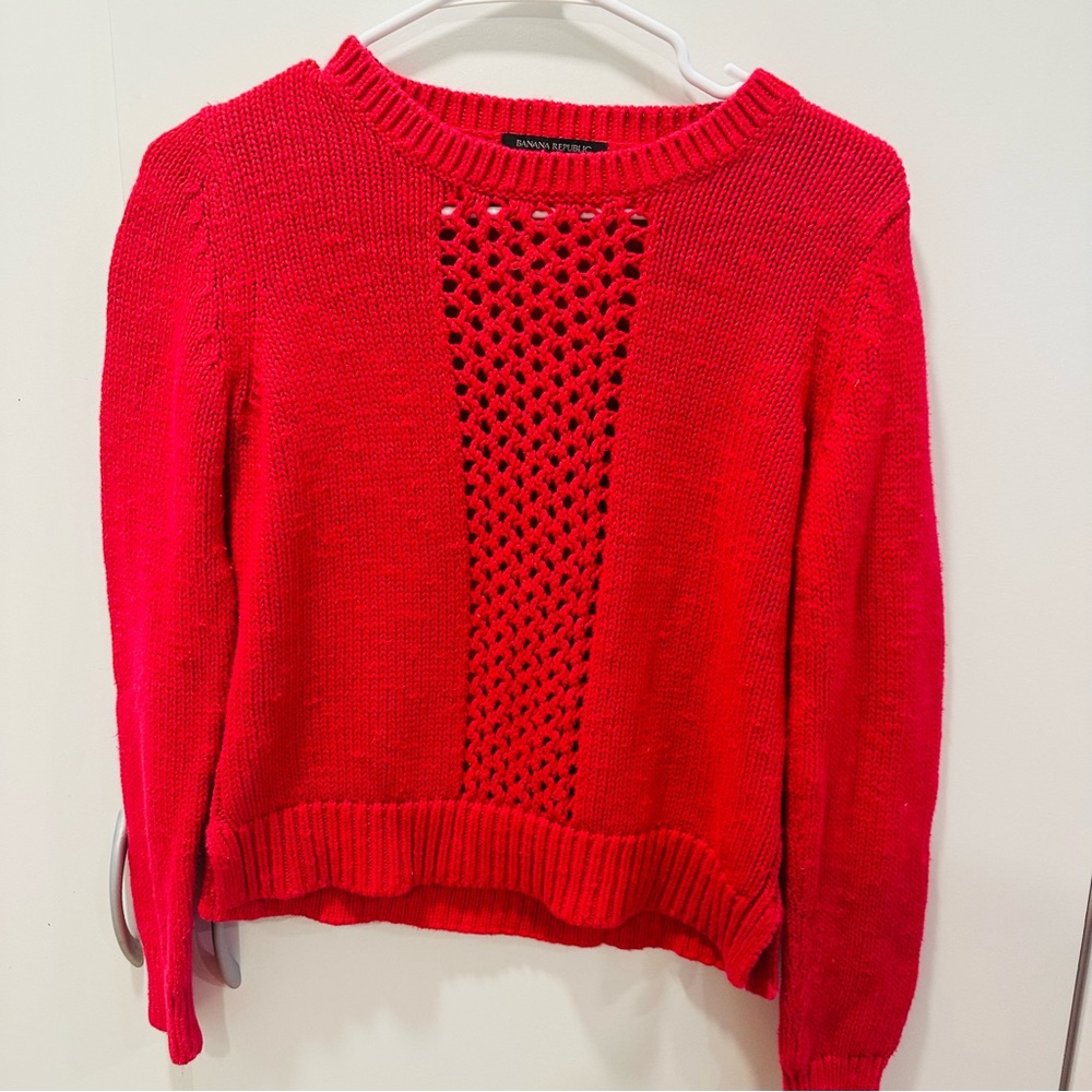 Hot pink banana republic sweater